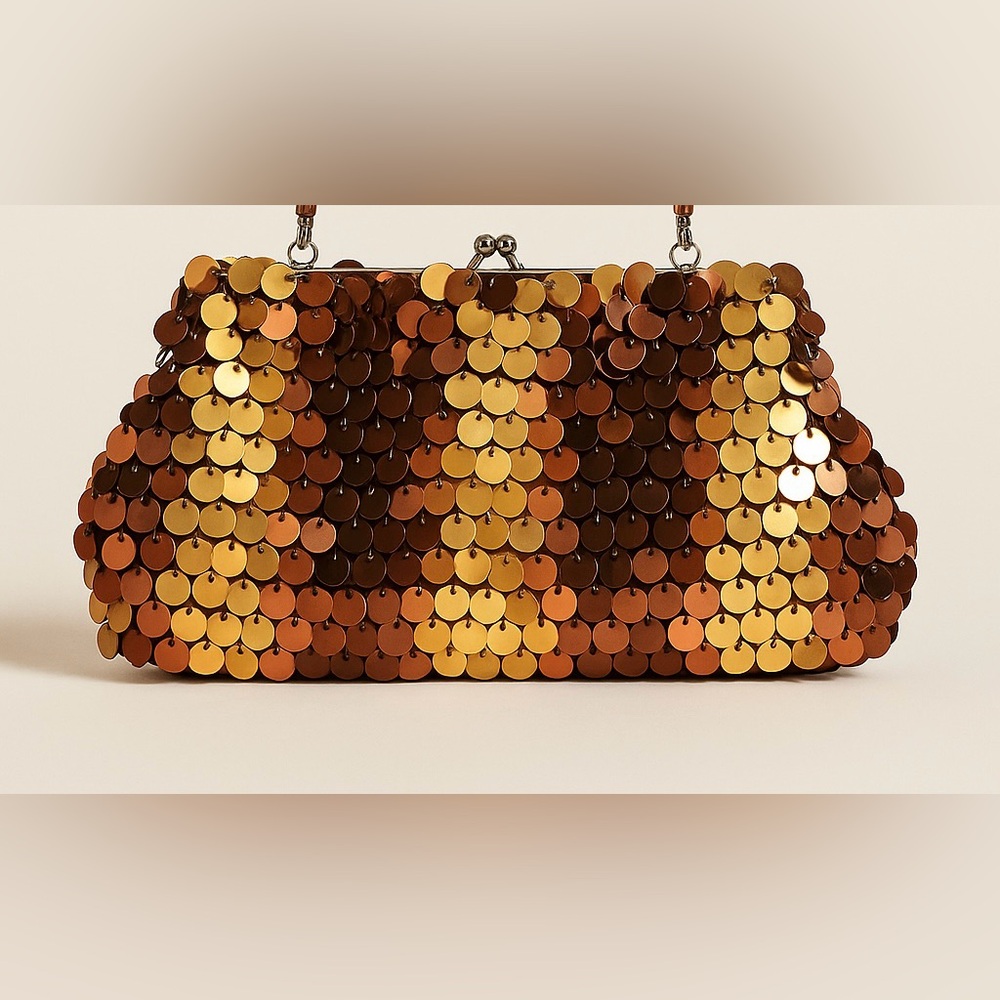 Sequin and beaded small handbag/clutch